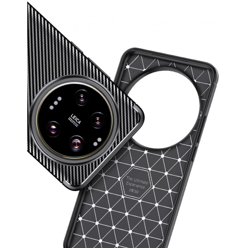 Xiaomi Mi 15 Ultra Kılıf Silikon Parmak İzi Bırakmayan Karbon Soft Negro Kapak - Siyah