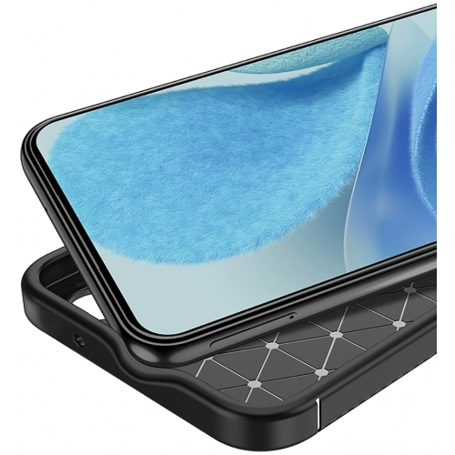 Xiaomi Mi 15 Ultra Kılıf Silikon Parmak İzi Bırakmayan Karbon Soft Negro Kapak - Siyah