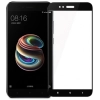 Xiaomi Mi 5X Kırılmaz Cam Tam Kapatan Kenarları Kırılmaya Dayanıklı Cam Ekran Koruyucu - Siyah
