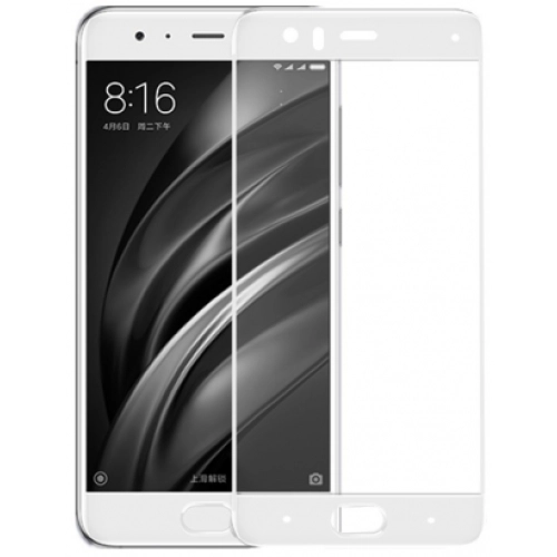 Xiaomi Mi 6 Ekran Koruyucu Fiber Tam Kaplayan Nano - Beyaz