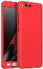 Xiaomi Mi 6 Kılıf 3 Parçalı 360 Tam Korumalı Rubber AYS Kapak  - Kırmızı