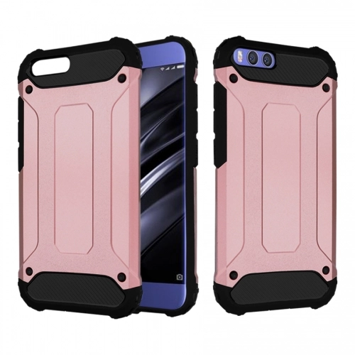 Xiaomi Mi 6 Kılıf Zırhlı Tank Crash Silikon Kapak - Pembe
