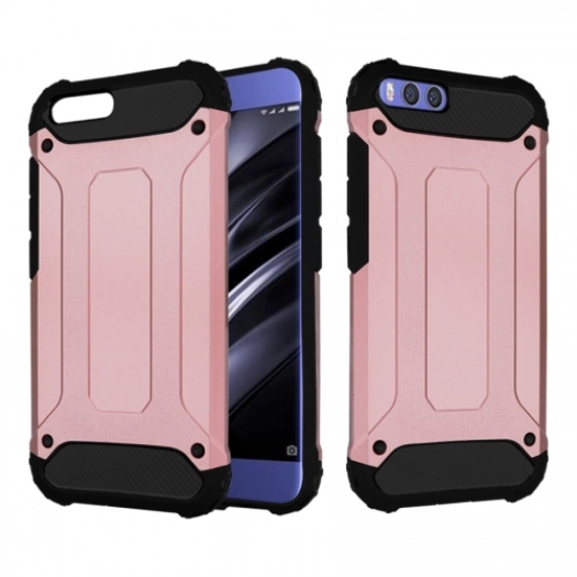 Xiaomi Mi 6 Kılıf Zırhlı Tank Crash Silikon Kapak - Pembe