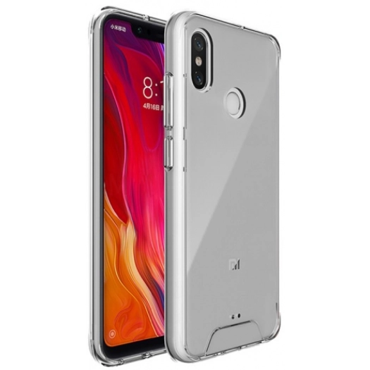 Xiaomi Mi 8 Kılıf Clear Guard Serisi Gard Kapak - Şeffaf