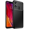 Xiaomi Mi 8 Kılıf Silikon Parmak İzi Bırakmayan Karbon Soft Negro Kapak - Siyah