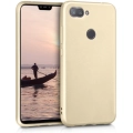 Xiaomi Mi 8 Lite Kılıf İnce Soft Mat Renkli Esnek Silikon Kapak - Gold