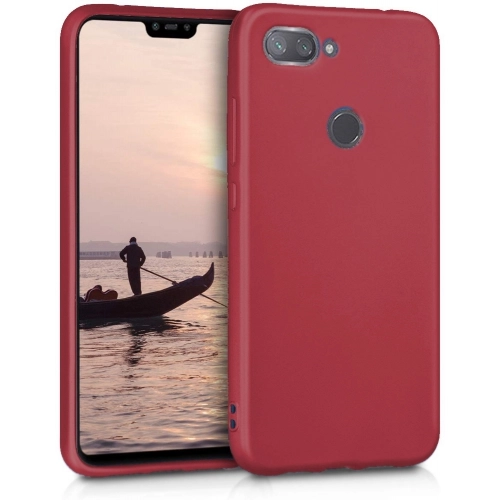 Xiaomi Mi 8 Lite Kılıf İnce Soft Mat Renkli Esnek Silikon Kapak - Mürdüm