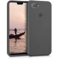 Xiaomi Mi 8 Lite Kılıf İnce Soft Mat Renkli Esnek Silikon Kapak - Siyah