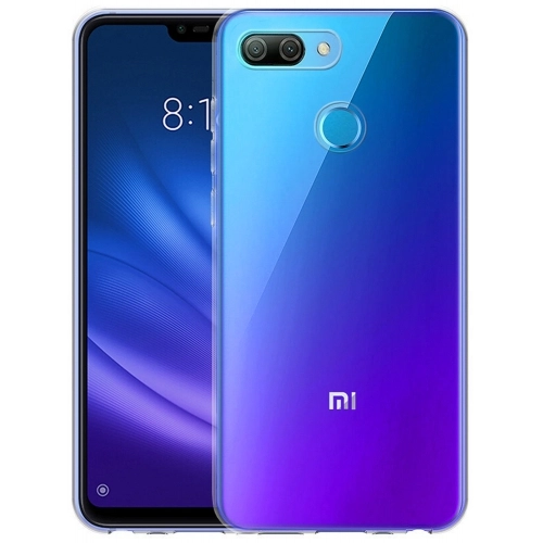 Xiaomi Mi 8 Lite Kılıf Kamera Korumalı Esnek Silikon Kapak - Şeffaf