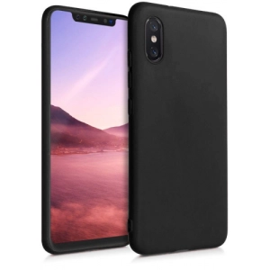 Xiaomi Mi 8 Pro Kılıf İnce Soft Mat Renkli Esnek Silikon Kapak - Siyah