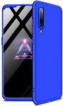 Xiaomi Mi 9 Kılıf 3 Parçalı 360 Tam Korumalı Rubber AYS Kapak  - Mavi