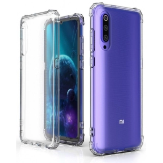 Xiaomi Mi 9 Kılıf Silikon Köşe Korumalı Airbag Darbe Emici Kapak - Şeffaf