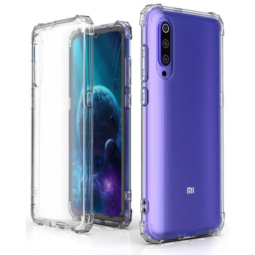 Xiaomi Mi 9 Kılıf Silikon Köşe Korumalı Airbag Darbe Emici Kapak - Şeffaf