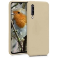 Xiaomi Mi 9 Kılıf İnce Soft Mat Renkli Esnek Silikon Kapak - Gold