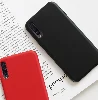 Xiaomi Mi 9 Kılıf Liquid Serisi İçi Kadife İnci Esnek Silikon Kapak - Kırmızı