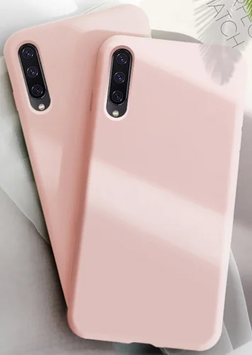 Xiaomi Mi 9 Kılıf Liquid Serisi İçi Kadife İnci Esnek Silikon Kapak - Lacivert