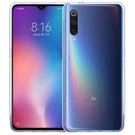 Xiaomi Mi 9 Kılıf Kamera Korumalı Esnek Silikon Kapak - Şeffaf