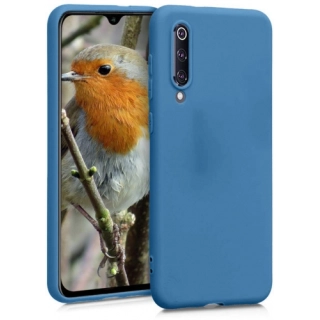 Xiaomi Mi 9 SE Kılıf İnce Soft Mat Renkli Esnek Silikon Kapak - Lacivert