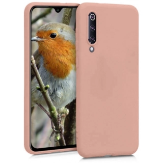 Xiaomi Mi 9 SE Kılıf İnce Soft Mat Renkli Esnek Silikon Kapak - Rose Gold