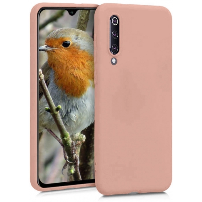 Xiaomi Mi 9 SE Kılıf İnce Soft Mat Renkli Esnek Silikon Kapak - Rose Gold