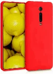 Xiaomi Mi 9T Kılıf İnce Mat Esnek Silikon - Kırmızı