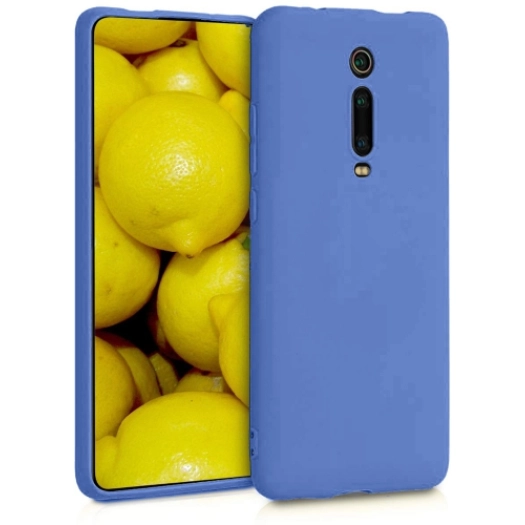 Xiaomi Mi 9T Kılıf İnce Soft Mat Renkli Esnek Silikon Kapak - Lacivert