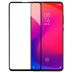 Xiaomi Mi 9T Pro Kırılmaz Cam Tam Kapatan Kenarları Kırılmaya Dayanıklı Cam Ekran Koruyucu - Siyah