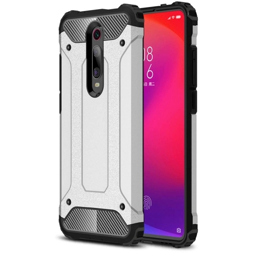 Xiaomi Mi 9T Pro Kılıf Zırhlı Tank Crash Silikon Kapak - Gri