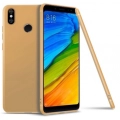 Xiaomi Mi A2 Lite Kılıf İnce Soft Mat Renkli Esnek Silikon Kapak - Gold
