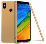 Xiaomi Mi A2 Lite Kılıf İnce Mat Esnek Silikon - Gold