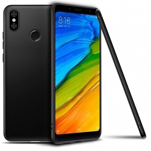 Xiaomi Mi A2 Lite Kılıf İnce Soft Mat Renkli Esnek Silikon Kapak - Siyah