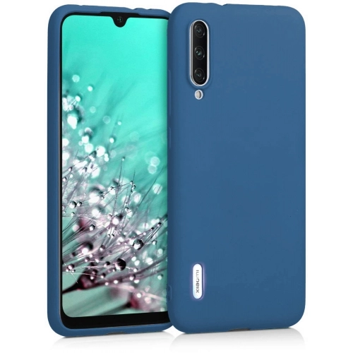 Xiaomi Mi A3 Kılıf İnce Soft Mat Renkli Esnek Silikon Kapak - Lacivert