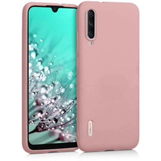 Xiaomi Mi A3 Kılıf İnce Soft Mat Renkli Esnek Silikon Kapak - Rose Gold