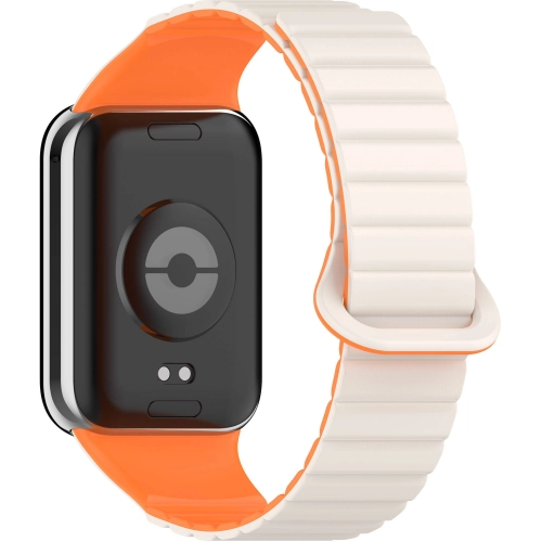 Xiaomi Mi Band 8 Pro Silikon Kordon Zore KRD-105 Strap Kayış - Starlight-Turuncu