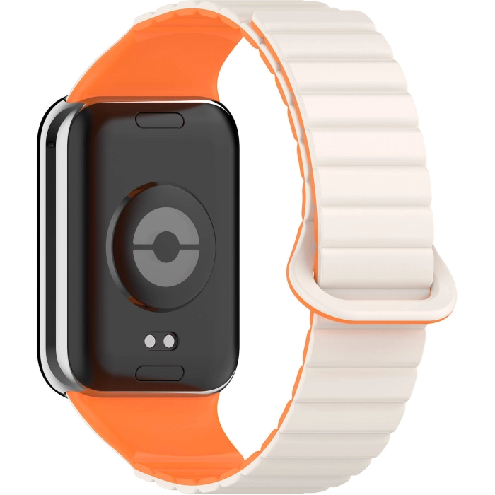 Xiaomi Mi Band 8 Pro Silikon Kordon Zore KRD-105 Strap Kayış - Starlight-Turuncu