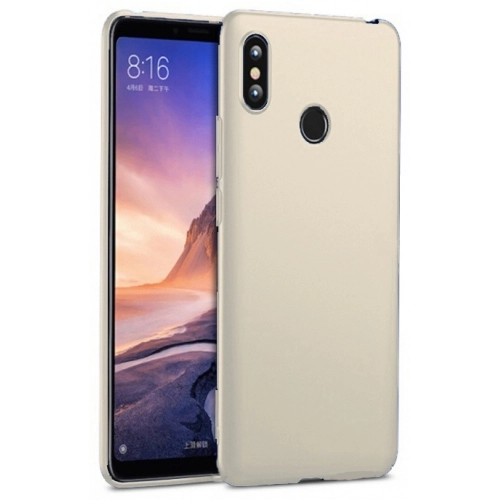 Xiaomi Mi Max 3 Kılıf İnce Soft Mat Renkli Esnek Silikon Kapak - Gold