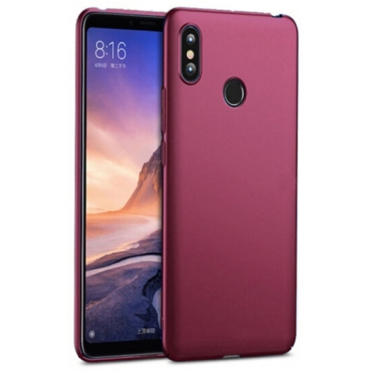 Xiaomi Mi Max 3 Kılıf İnce Soft Mat Renkli Esnek Silikon Kapak - Mürdüm