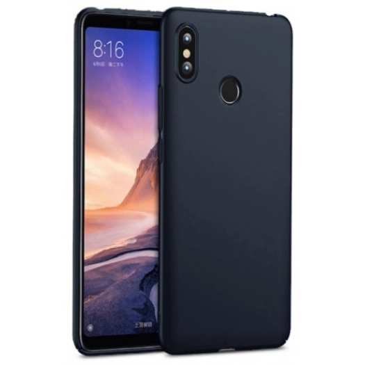 Xiaomi Mi Max 3 Kılıf İnce Soft Mat Renkli Esnek Silikon Kapak - Siyah