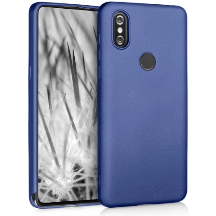 Xiaomi Mi Mix 3 Kılıf İnce Soft Mat Renkli Esnek Silikon Kapak - Lacivert