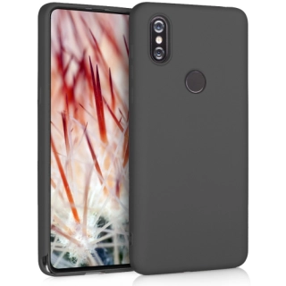 Xiaomi Mi Mix 3 Kılıf İnce Soft Mat Renkli Esnek Silikon Kapak - Siyah