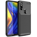 Xiaomi Mi Mix 3 Kılıf Silikon Parmak İzi Bırakmayan Karbon Soft Negro Kapak - Siyah