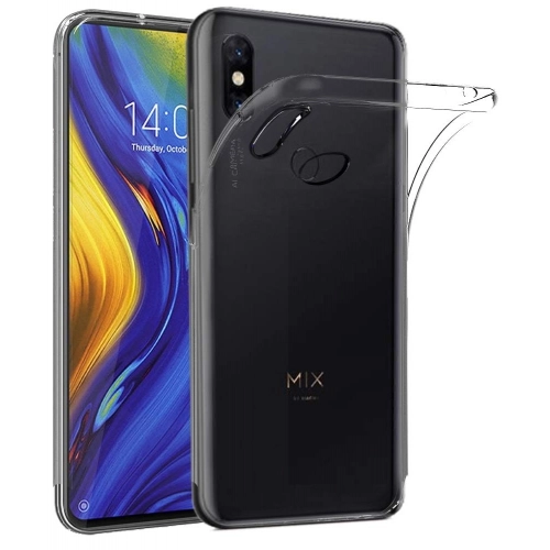 Xiaomi Mi Mix 3 Kılıf Kamera Korumalı Esnek Silikon Kapak - Şeffaf