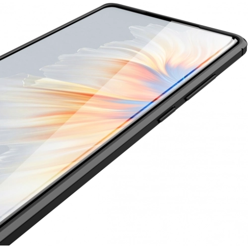 Xiaomi Mi Mix 4 5G Kılıf Deri Görünümlü Lüks Parmak İzi Bırakmaz Niss Silikon Kapak - Siyah