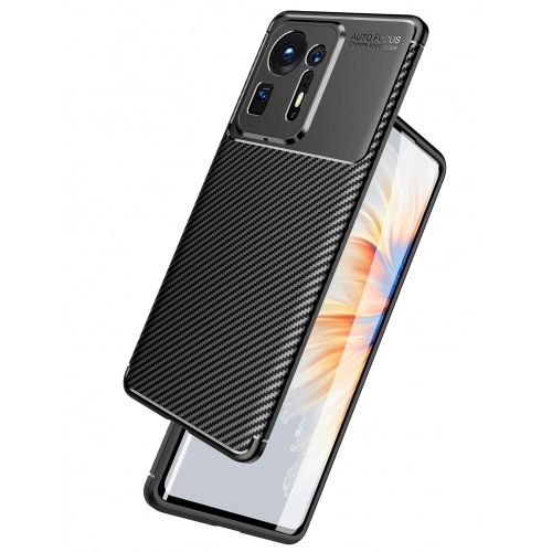 Xiaomi Mi Mix 4 5G Kılıf Silikon Parmak İzi Bırakmayan Karbon Soft Negro Kapak - Siyah