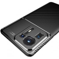 Xiaomi Mi Mix 4 5G Kılıf Silikon Parmak İzi Bırakmayan Karbon Soft Negro Kapak - Siyah