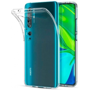 Xiaomi Mi Note 10 Kılıf Kamera Korumalı Esnek Silikon Kapak - Şeffaf