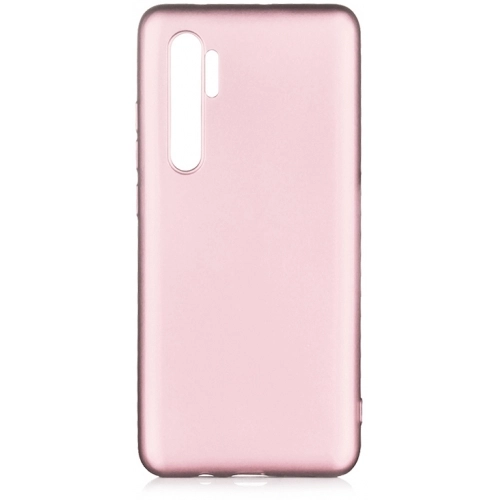 Xiaomi Mi Note 10 Lite Kılıf İnce Soft Mat Renkli Esnek Silikon Kapak - Rose Gold