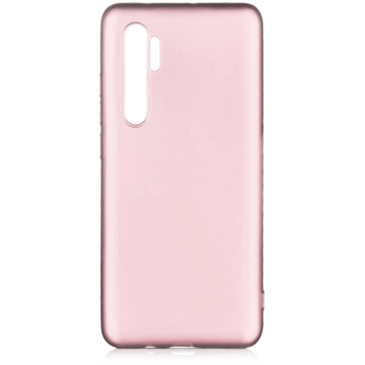 Xiaomi Mi Note 10 Lite Kılıf İnce Soft Mat Renkli Esnek Silikon Kapak - Rose Gold