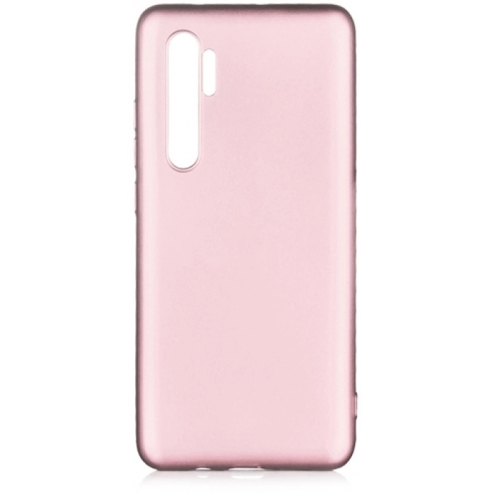 Xiaomi Mi Note 10 Lite Kılıf İnce Soft Mat Renkli Esnek Silikon Kapak - Rose Gold