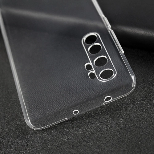 Xiaomi Mi Note 10 Lite Kılıf Kamera Korumalı Esnek Silikon Kapak - Şeffaf